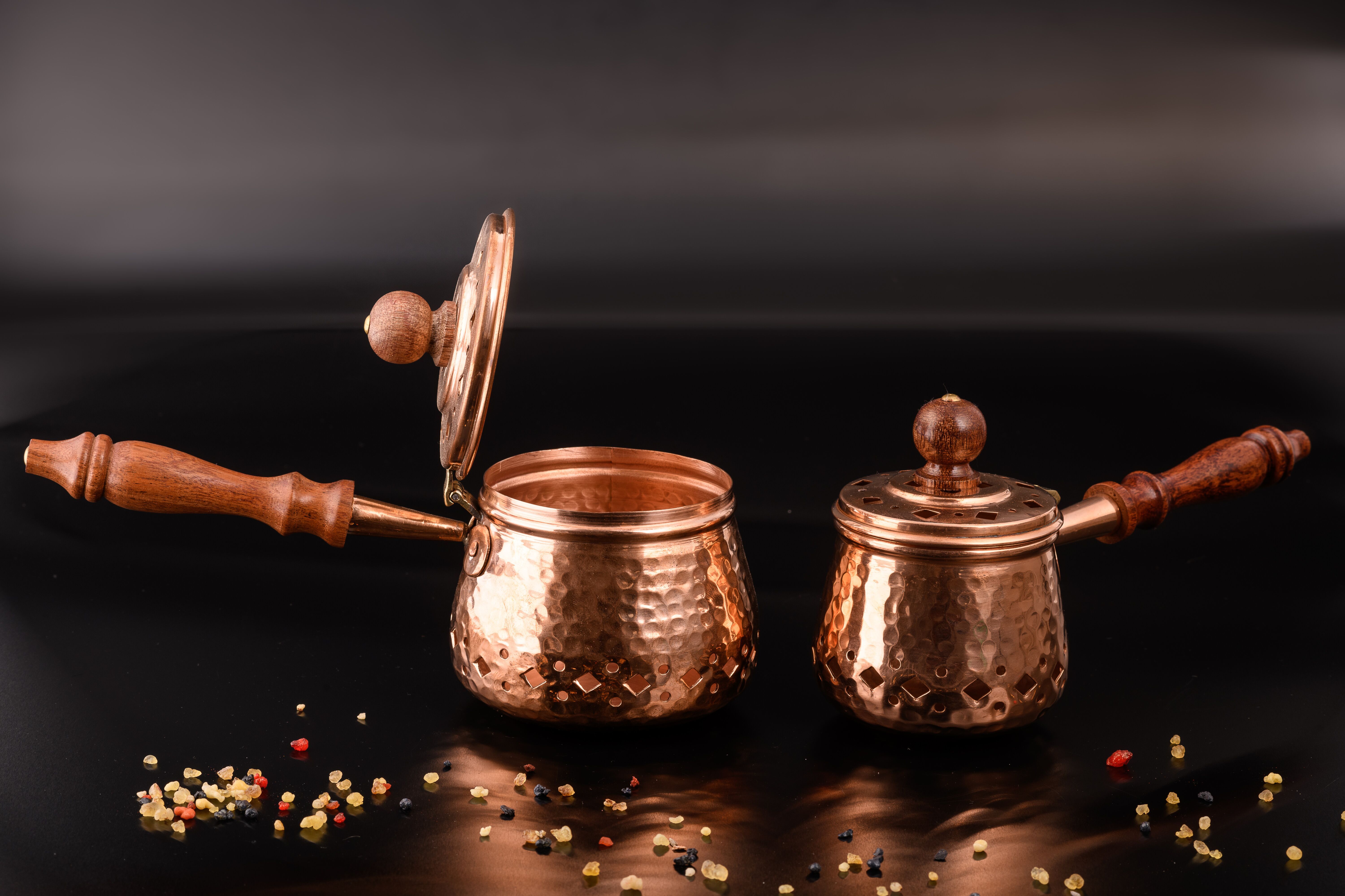 Kadzielnica z drewnianą rączką (2) - KADZIELNICE DOMOWE - zdjęcie 3 - Kadzielnica z drewnianą rączką (2)