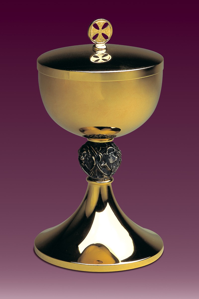 Puszka z czterema ewangelistami, w motywach zwierzęcych 19,5 cm - PUSZKI MSZALNE - Nowość