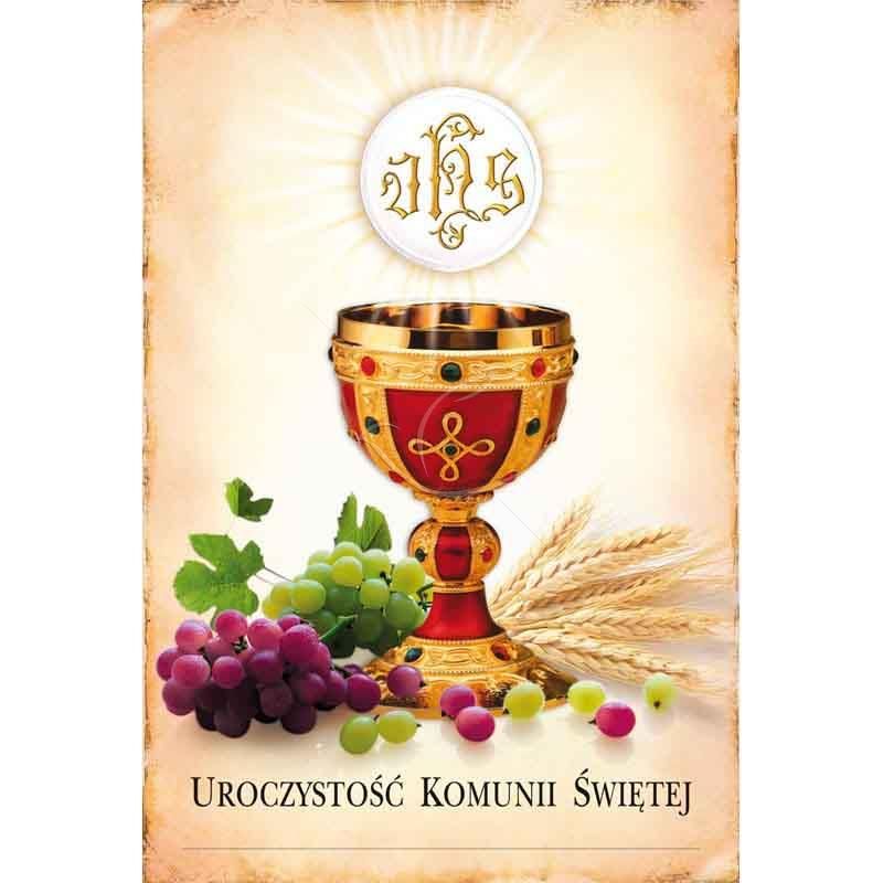 Plakat – Uroczystość Komunii Świętej - Plakaty Pierwsza Komunia Święta - Plakat – Uroczystość Komunii Świętej
