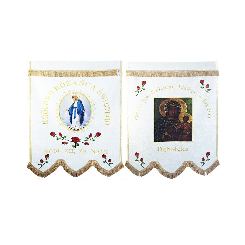 Chorągiew Królowa Różańca Świętego - CHORĄGWIE PROCESYJNE - Nowość