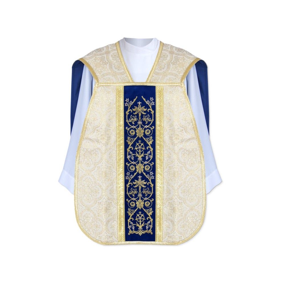 Ornat Rzymski z Manipularzem, Bursą i Welonem na kielich (2) - Ornaty rzymskie - zdjęcie 2 - Ornat Rzymski z Manipularzem, Bursą i Welonem na kielich (2)