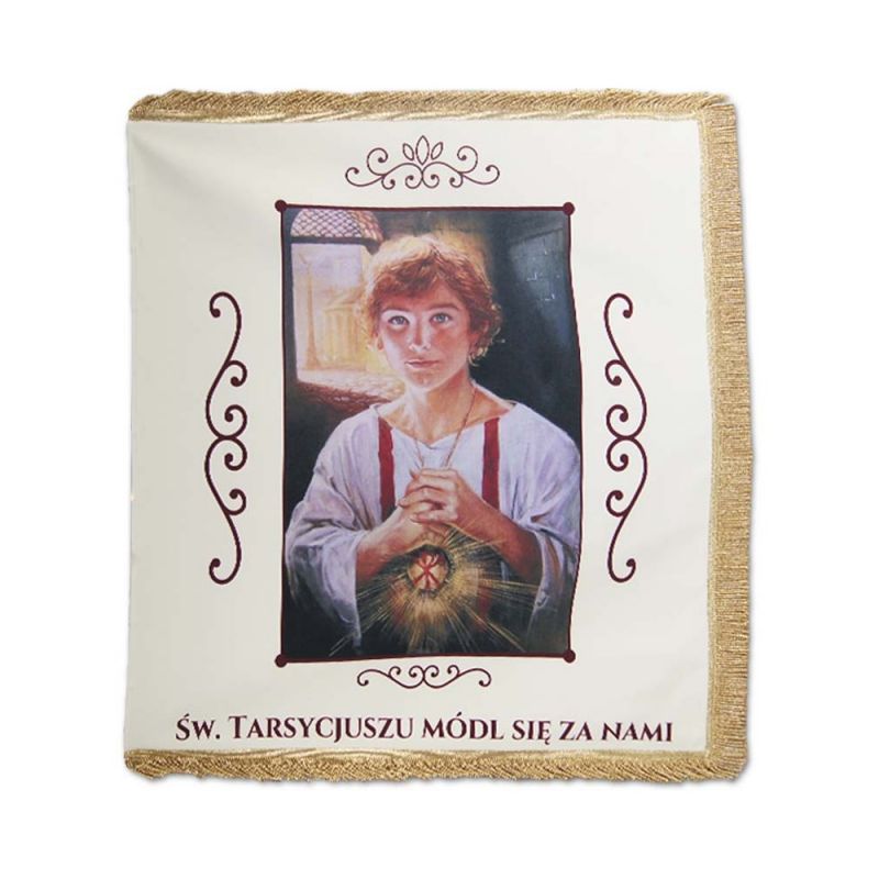 Sztandar ministrancki ("Św. Tarsycjusz") - CHORĄGWIE PROCESYJNE - Sztandar ministrancki ("Św. Tarsycjusz")