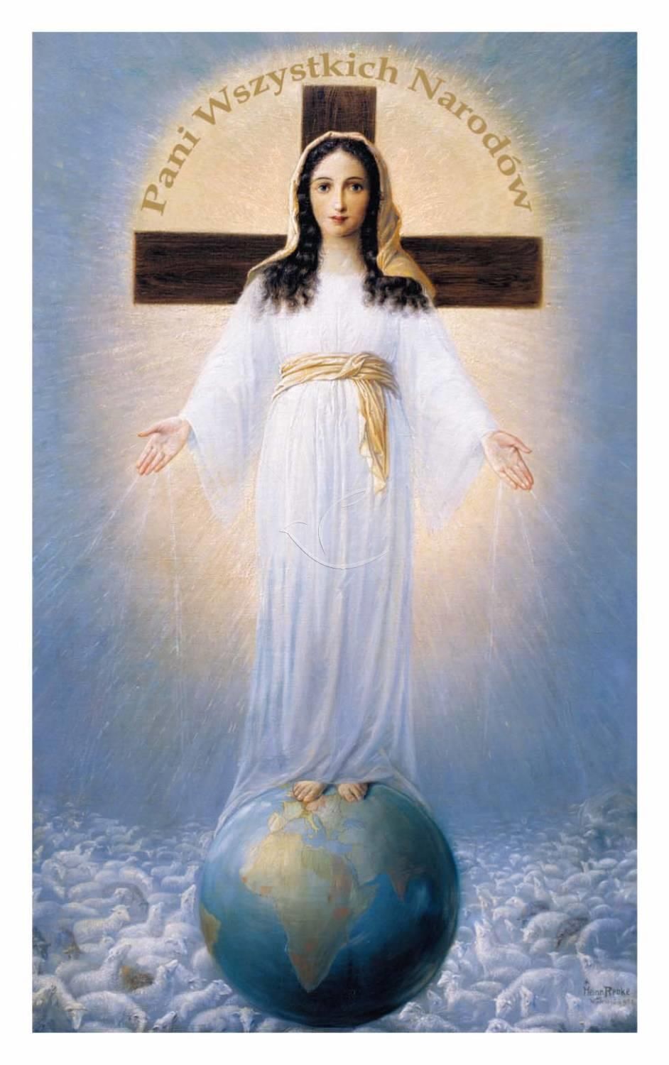 Obraz 18x29 - Pani Wszystkich Narodów - OBRAZY RELIGIJNE - Nowość