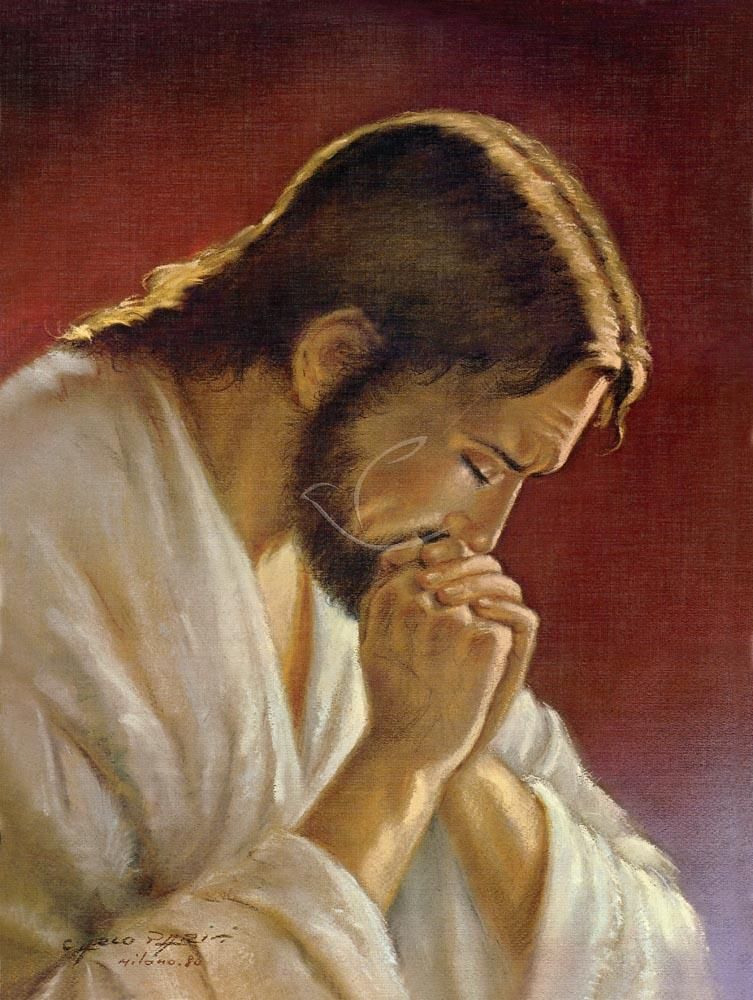 Obraz 30x40 - Jezus modlący - OBRAZY RELIGIJNE - Nowość