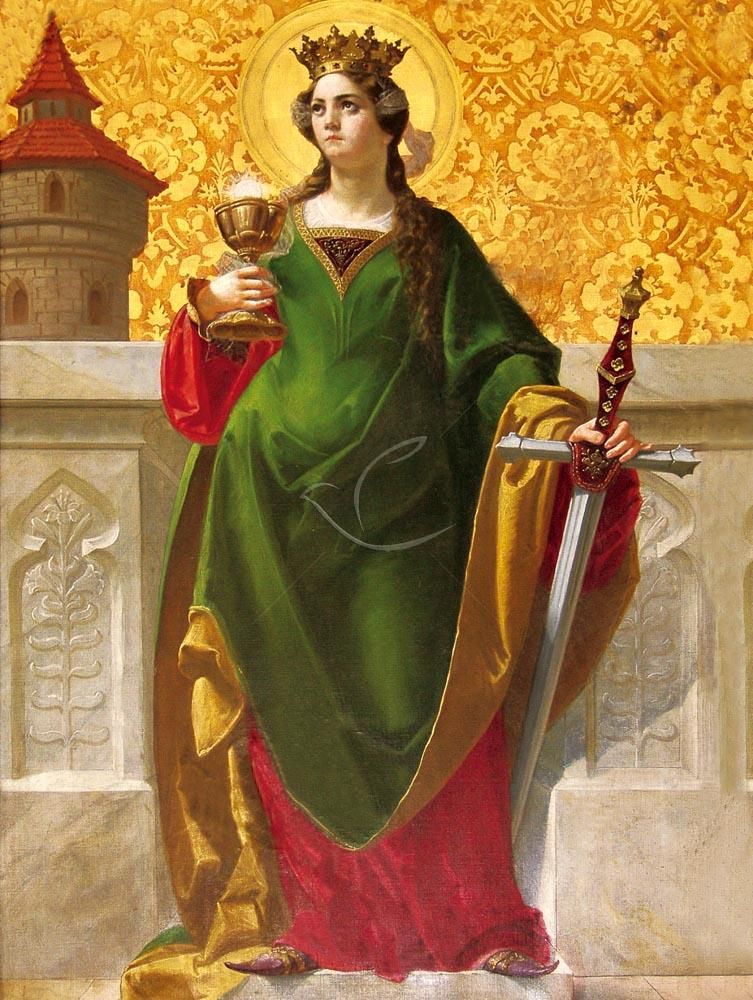 Obraz 30x40 - Święta Barbara - OBRAZY RELIGIJNE - Obraz 30x40 - Święta Barbara