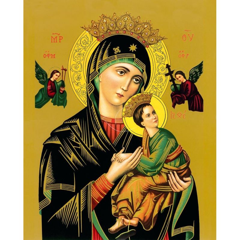 Obrazek 20x25 - Matka Boża Nieustającej Pomocy - OBRAZY RELIGIJNE - Obrazek 20x25 - Matka Boża Nieustającej Pomocy