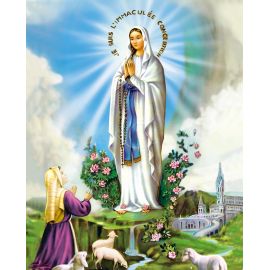 Obrazek 20x25 - Lourdes „Je suis l'Immaculée Conception” - OBRAZY RELIGIJNE
