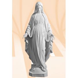 Figura Matka Boża Niepokalana biała - 180 cm - Matka Boża Niepokalana
