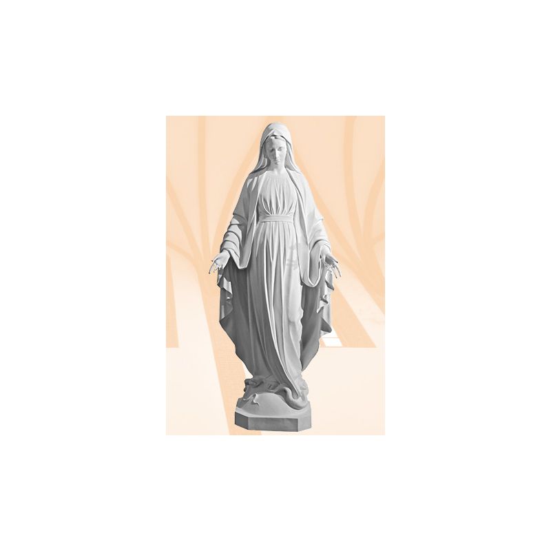 Figura Matka Boża Niepokalana biała - 180 cm - Matka Boża Niepokalana - Figura Matka Boża Niepokalana biała - 180 cm
