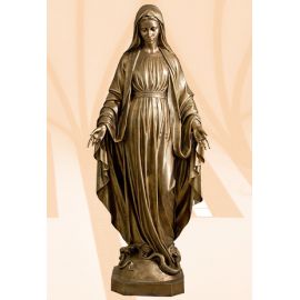 Figura Matka Boża Niepokalana 180 cm (włoskie złoto jasne) - FIGURY