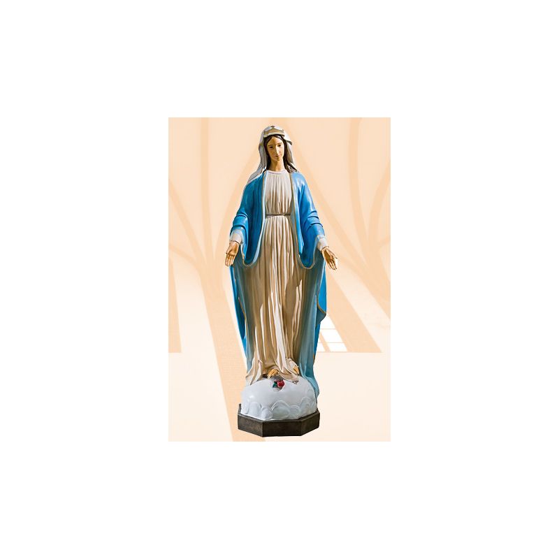 Figura Matka Boża Niepokalana kolor - 160 cm (4) - Matka Boża Niepokalana - Figura Matka Boża Niepokalana kolor - 160 cm (4)