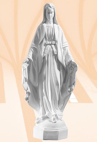 Figura Matka Boża Niepokalana kolor - 90 cm - Matka Boża Niepokalana - zdjęcie 2 - Figura Matka Boża Niepokalana kolor - 90 cm