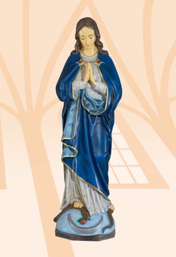 Figura Matka Boża Niepokalana kolor - 63 cm - Matka Boża Niepokalana - Nowość