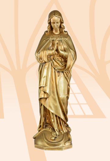 Figura Matka Boża Niepokalana 63 cm (włoskie złoto jasne) - Matka Boża Niepokalana - Nowość