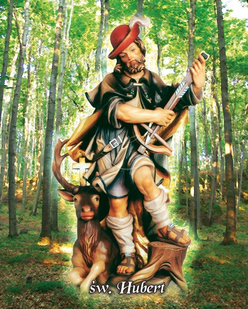 Obrazek 20x25 - Św. Hubert - OBRAZY RELIGIJNE - Nowość