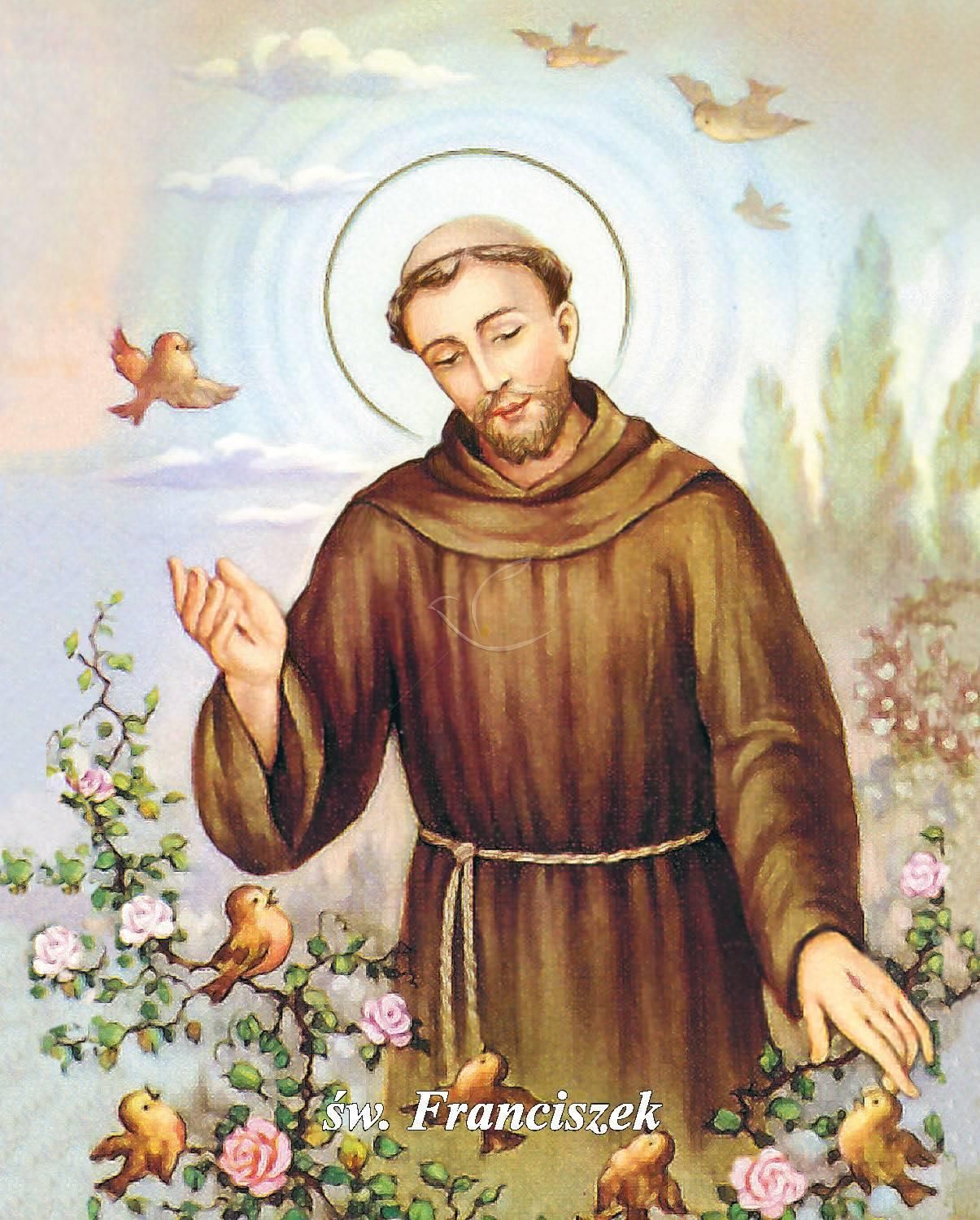 Obrazek 20x25 - Św. Franciszek - OBRAZY RELIGIJNE - Obrazek 20x25 - Św. Franciszek