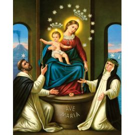Obrazek 20x25 - Matka Boża Pompejańska - OBRAZY RELIGIJNE