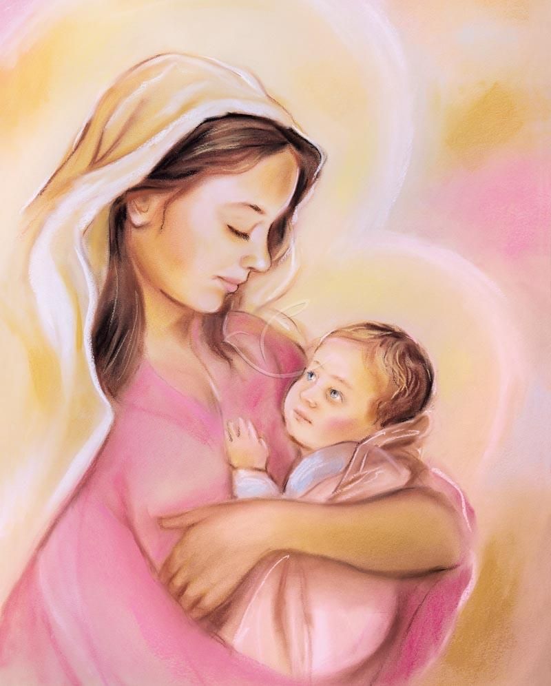 Obrazek 20x25 - Matka Boża z Dzieciątkiem (2) - OBRAZY RELIGIJNE - Nowość