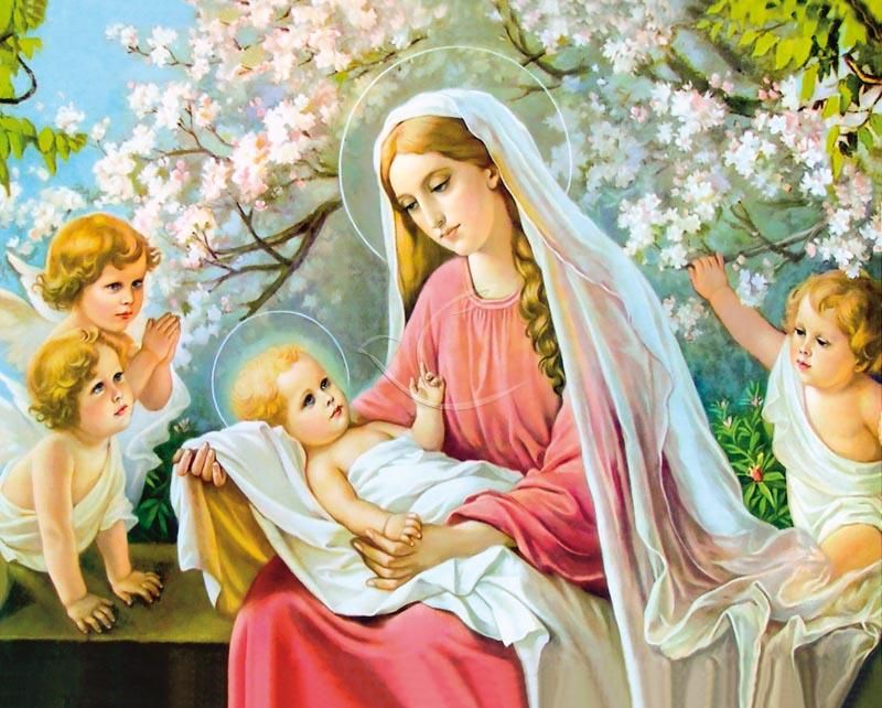 Obrazek 20x25 - Matka Boża z Dzieciątkiem (3) - OBRAZY RELIGIJNE - Nowość