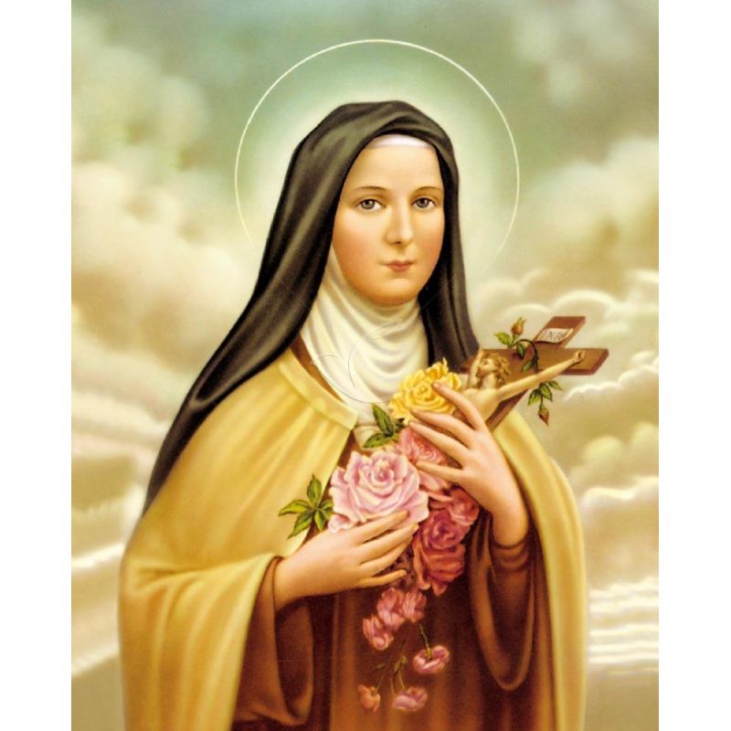 Obrazek 20x25 - Święta Teresa od Dzieciątka Jezus i Najświętszego Oblicza - OBRAZY RELIGIJNE - Obrazek 20x25 - Święta Teresa od Dzieciątka Jezus i Najświętszego Oblicza