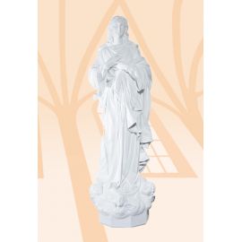 Figura Matka Boża z aniołkami kolor - 130 cm - Matka Boża z aniołkami - zdjęcie 2 - Figura Matka Boża z aniołkami kolor - 130 cm