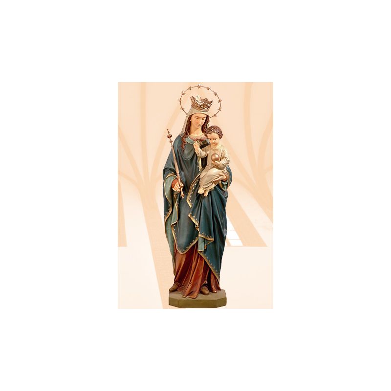 Figura Matka Boża Królowa Świata kolor 140 cm - Matka Boża Królowa Świata - Figura Matka Boża Królowa Świata kolor 140 cm