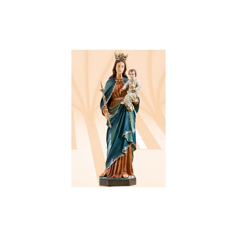 Figura Matka Boża Królowa Świata kolor 110 cm - Matka Boża - Figura Matka Boża Królowa Świata kolor 110 cm