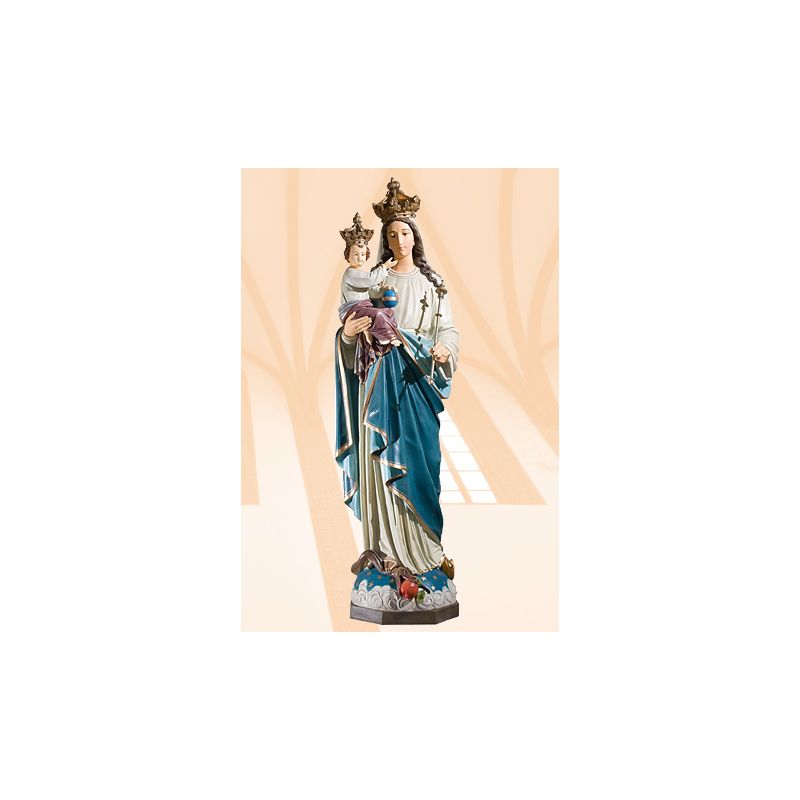Figura Matka Boża Królowa Świata kolor 100 cm - Matka Boża Królowa Świata - Figura Matka Boża Królowa Świata kolor 100 cm