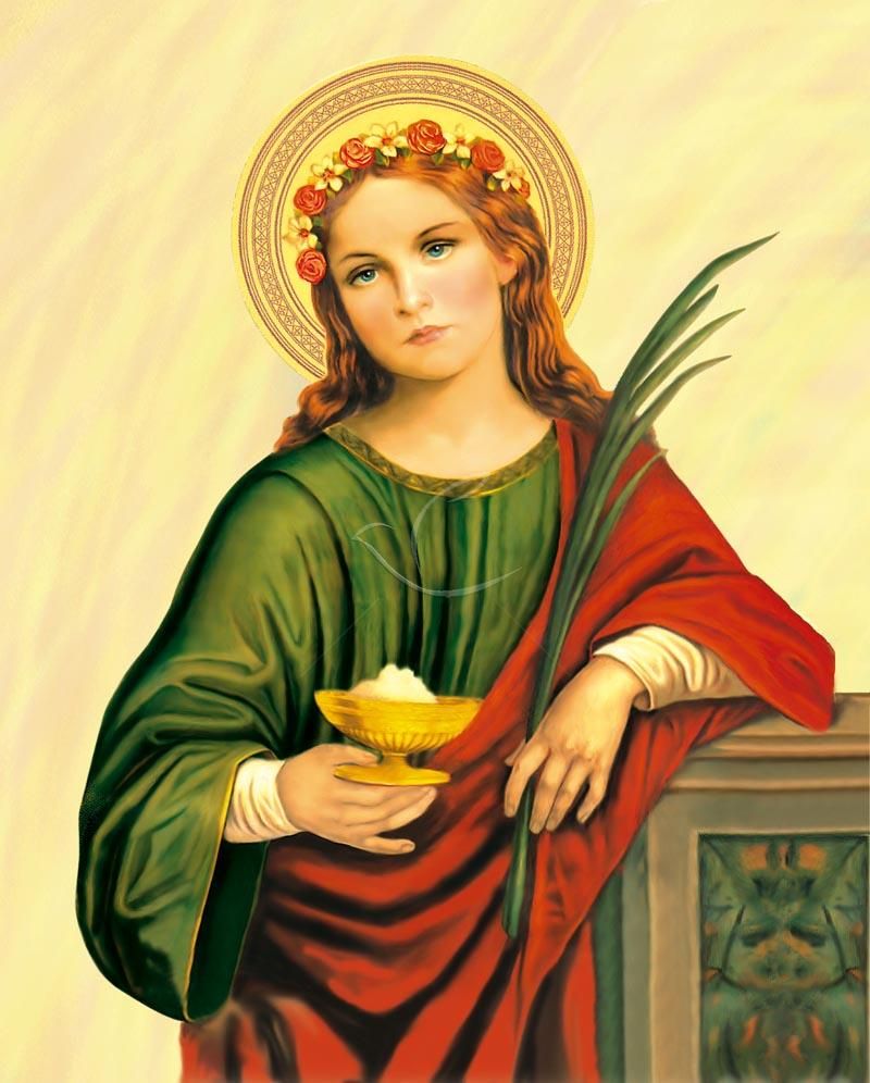 Obrazek 20x25 - Św. Agata - OBRAZY RELIGIJNE - Nowość