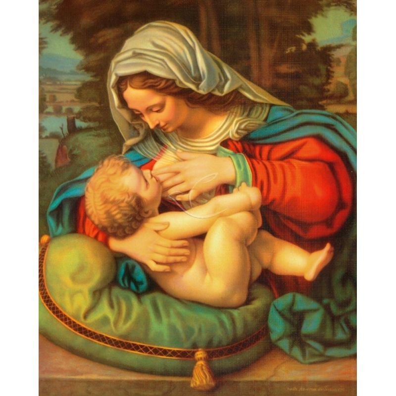 Obrazek 20x25 - Matka Boża Karmiąca - OBRAZY RELIGIJNE - Obrazek 20x25 - Matka Boża Karmiąca