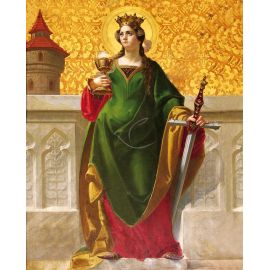 Obrazek 20x25 - Św. Barbara - OBRAZY RELIGIJNE