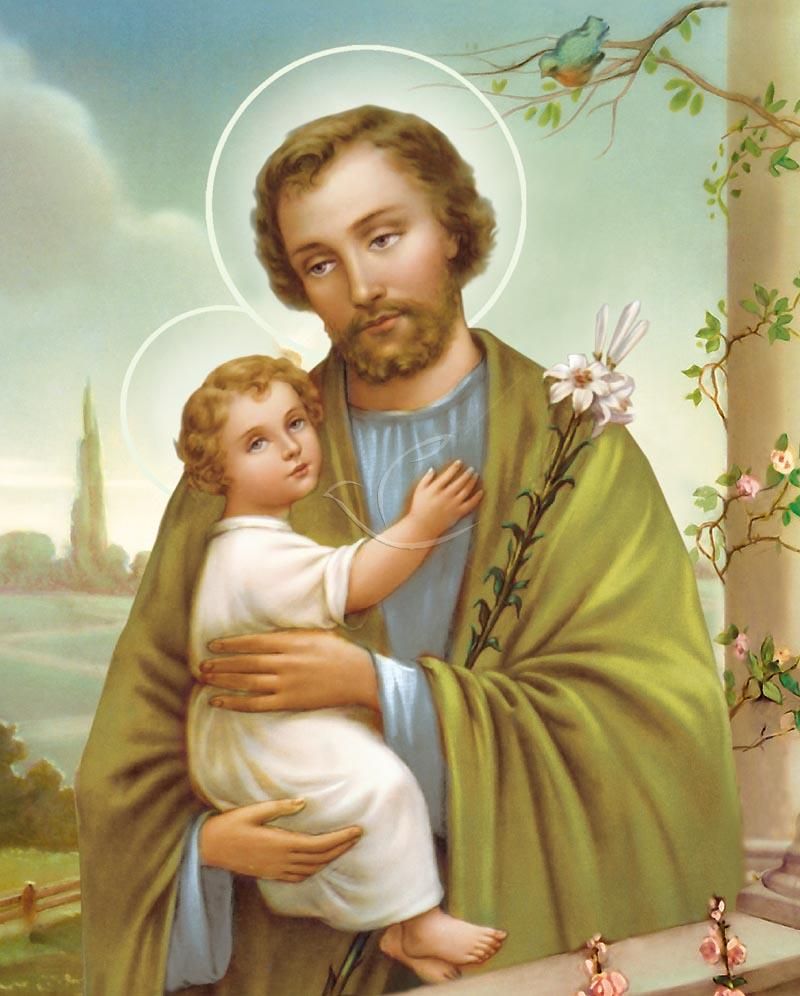 Obrazek 20x25 - Św. Józef z dzieciątkiem Jezus - OBRAZY RELIGIJNE - Nowość