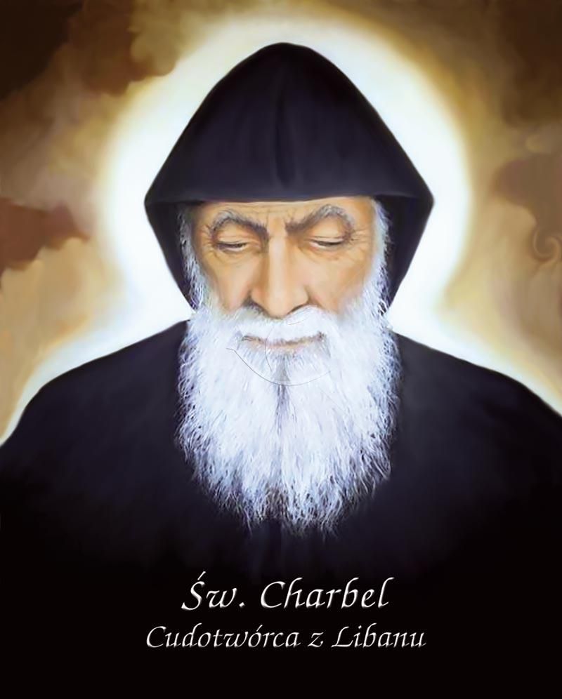Obrazek 20x25 - Św. Charbel - OBRAZY RELIGIJNE - Nowość