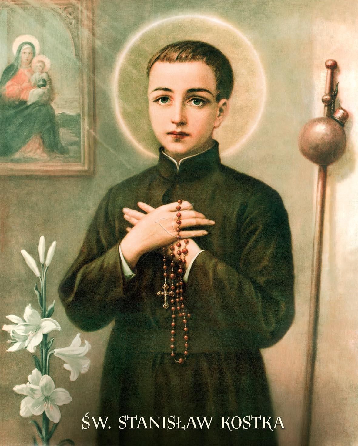 Obrazek 20x25 - Św. Stanisław Kostka - OBRAZY RELIGIJNE - Nowość