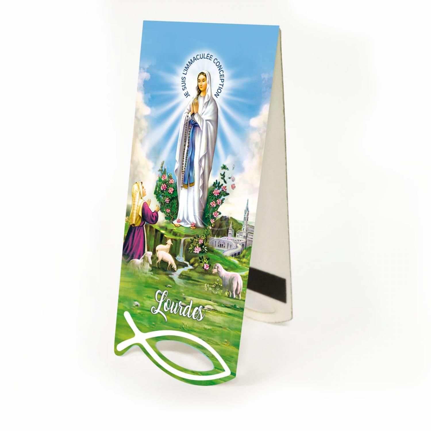 Zakładka Matka Boża z Lourdes - Zakładki religijne do książek - Nowość