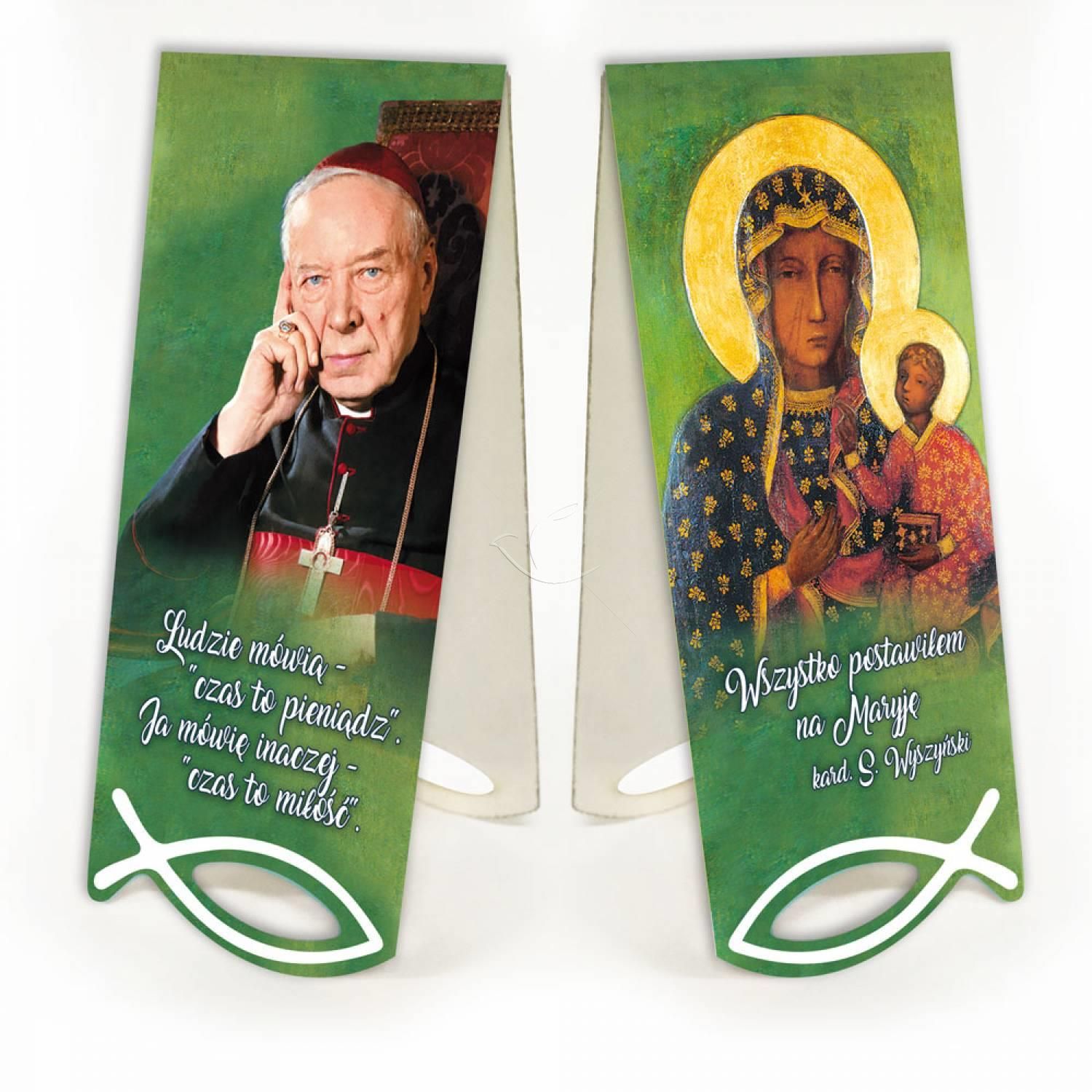 Zakładka Matka Boża Częstochowska - Kardynał Wyszyński - Zakładki religijne do książek - Nowość