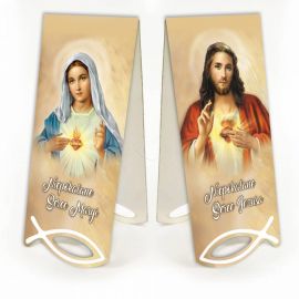 Zakładka Niepokalane Serce Maryi - Niepokalane Serce Jezusa - Zakładki religijne do książek