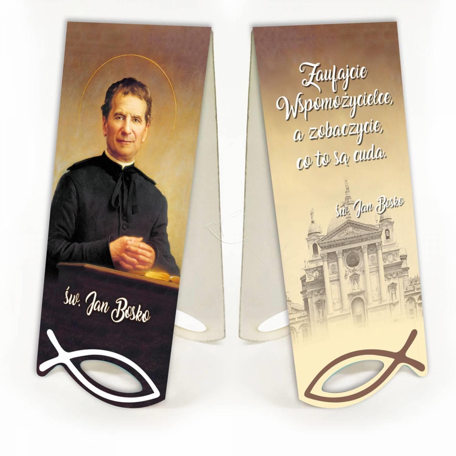 Zakładka św. Jan Bosko - Zakładki religijne do książek - Nowość