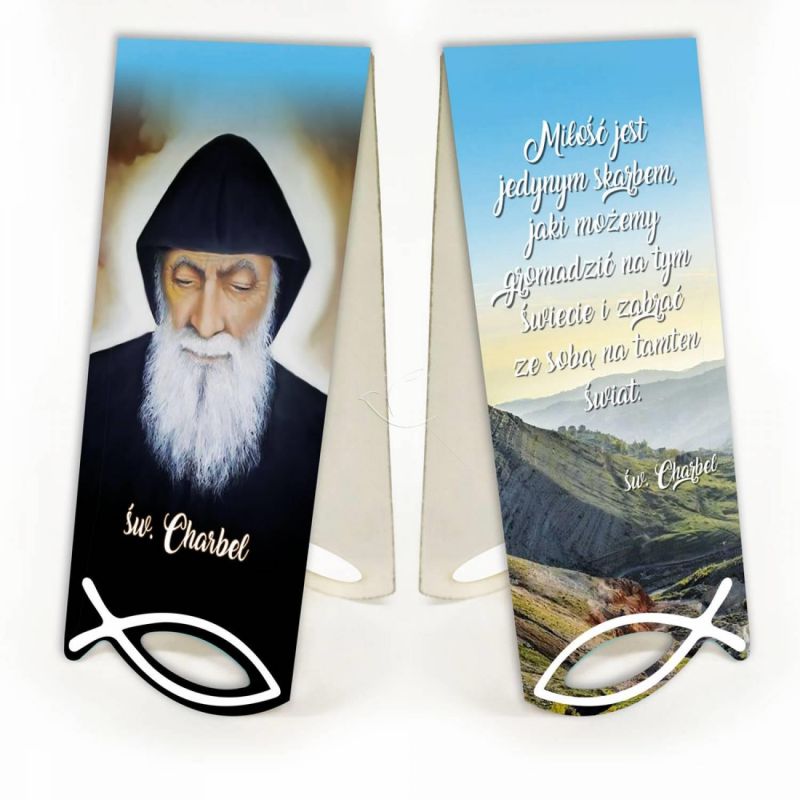 Zakładka św. Charbel - Zakładki religijne do książek - Zakładka św. Charbel