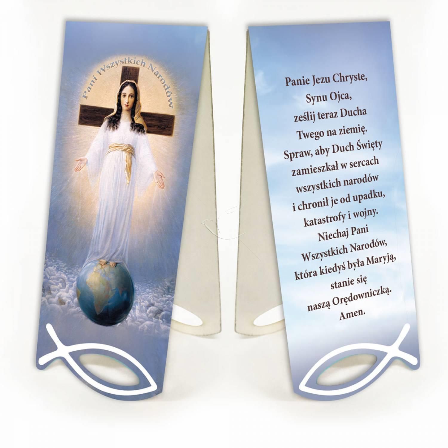 Zakładka Pani Wszystkich Narodów - Zakładki religijne do książek - Nowość