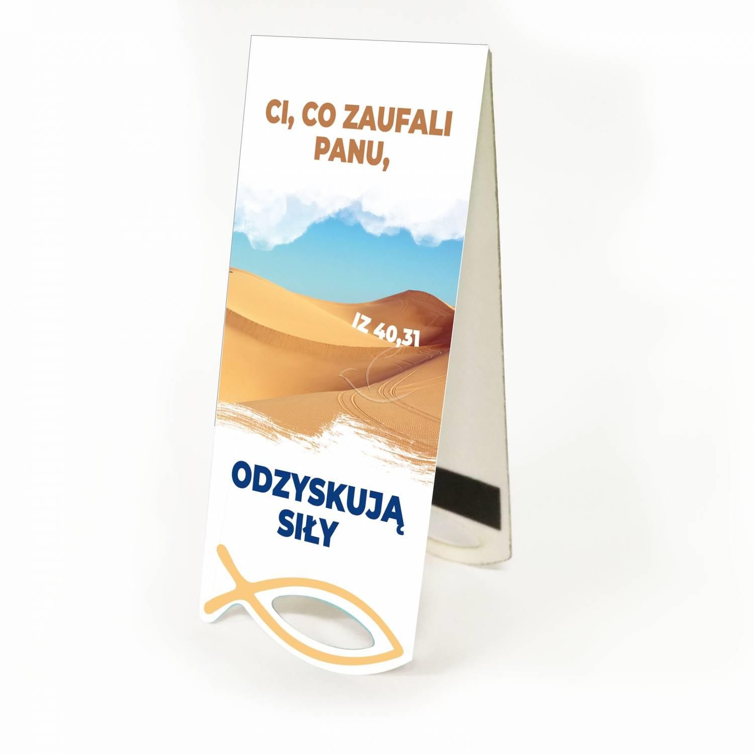 Zakładka Krajobraz Sentencja - Ci, co zaufali Panu... - Zakładki religijne do książek - Nowość