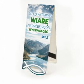 Zakładka Krajobraz Sentencja - To, co wystawia wiarę... - Zakładki religijne do książek