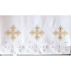 Obrus ołtarzowy haftowany - wzór eucharystyczny (99) - OBRUSY OŁTARZOWE