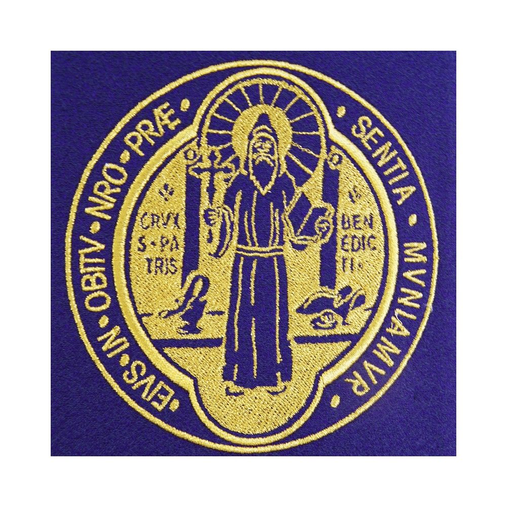 Stuła dwustronna Święty Benedykt - Z POSTACIAMI - zdjęcie 2 - Stuła dwustronna Święty Benedykt