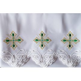 Obrus ołtarzowy haftowany - wzór eucharystyczny (174) - OBRUSY OŁTARZOWE