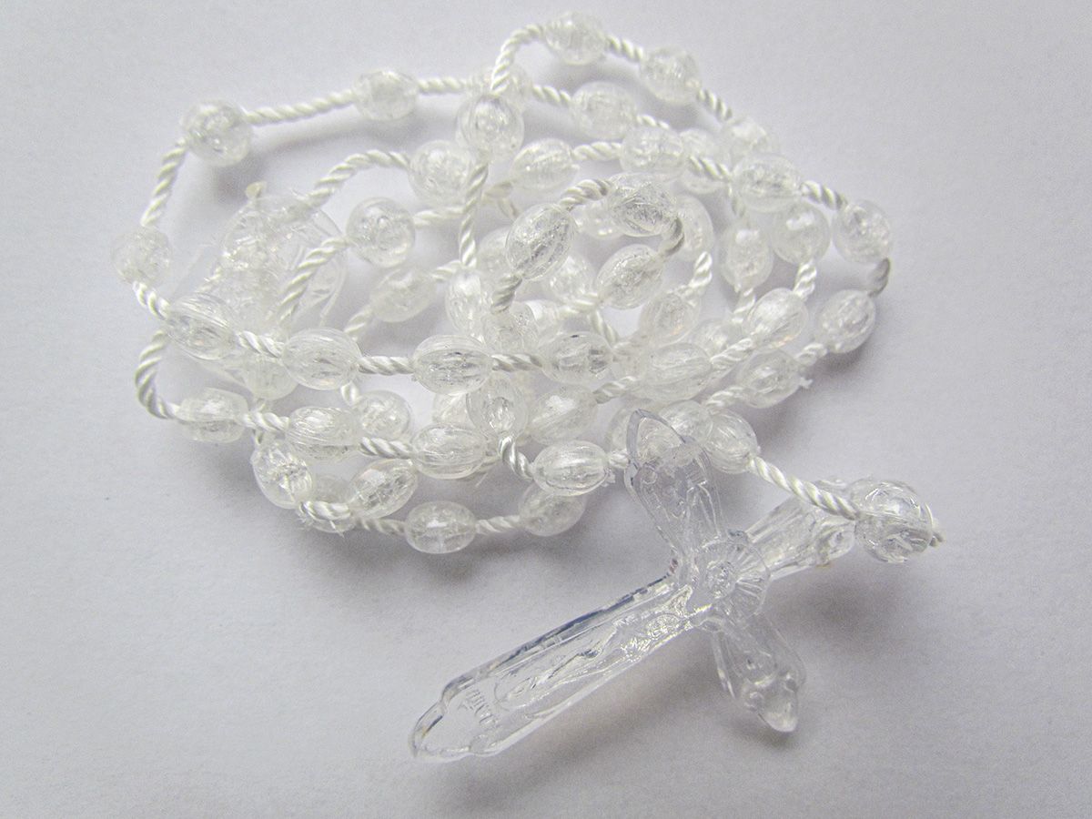 Różaniec plastikowy model crystal - RÓŻAŃCE, KORONKI, TAJEMNICE RÓŻAŃCOWE