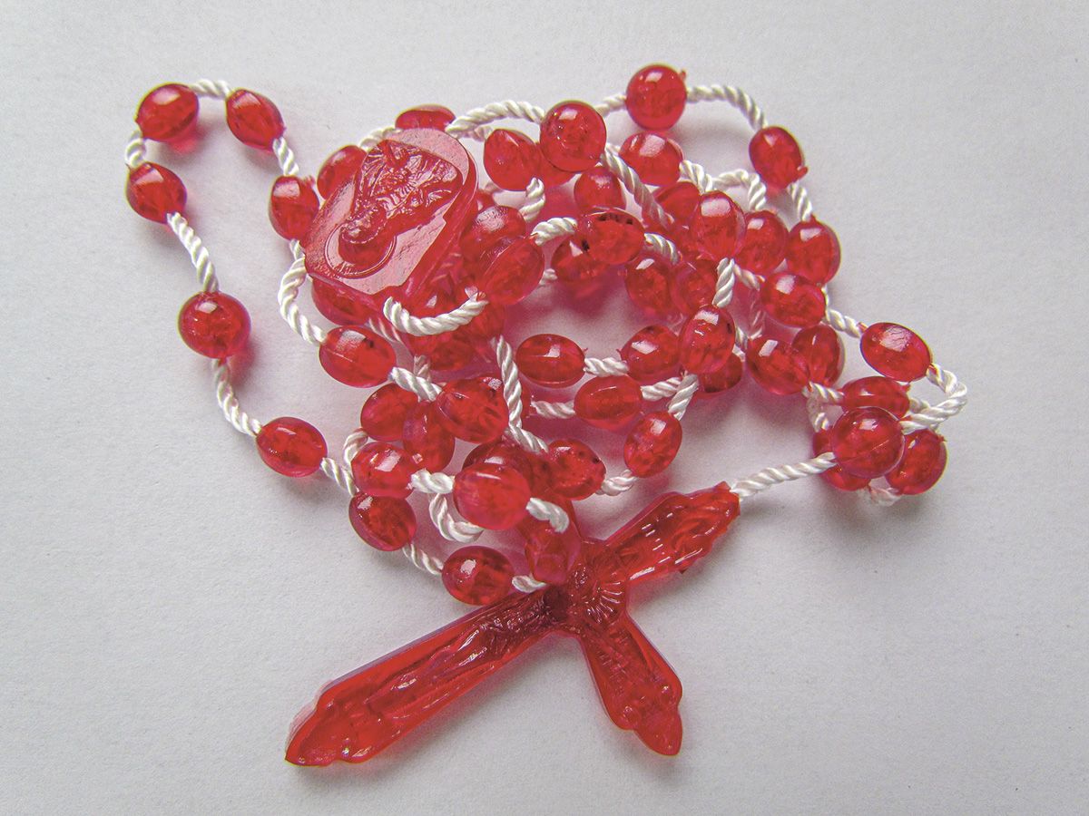 Różaniec plastikowy model rubino - RÓŻAŃCE, KORONKI, TAJEMNICE RÓŻAŃCOWE