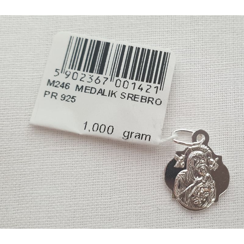 Medalik Matka Boża Nieustającej Pomocy 1 g - BIŻUTERIA SREBRNA - Medalik Matka Boża Nieustającej Pomocy 1 g