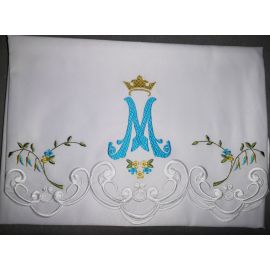 Obrus Maryjny haftowany (84) - OBRUSY OŁTARZOWE