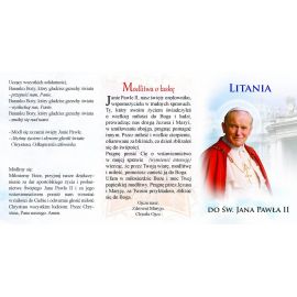 Folder składany Litania do Św. Jana Pawła II - Folder religijny